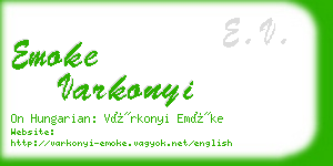 emoke varkonyi business card